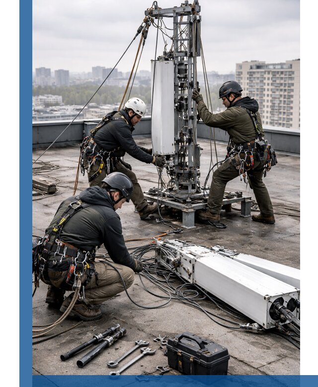 Демонтаж антенн на крыше зданий в Сердобске с гарантией