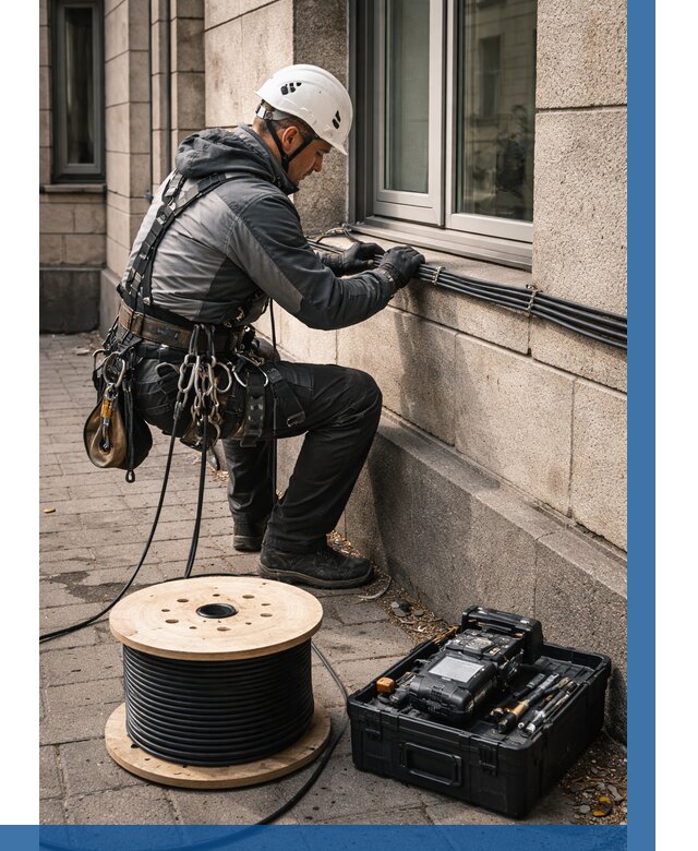 Прокладка оптоволоконного кабеля в Сердобске от 809 р. | ВЫСОТНИК-Срд