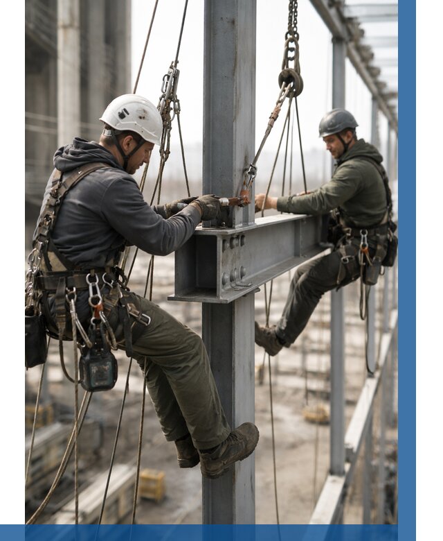 Монтаж металлоконструкций на высоте в Сердобске от 3539 р. | ВЫСОТНИК-Срд