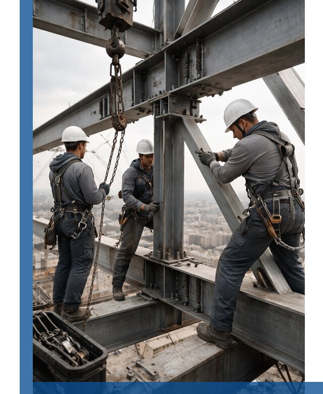 Профессиональный монтаж металлоконструкций на высоте в Сердобске