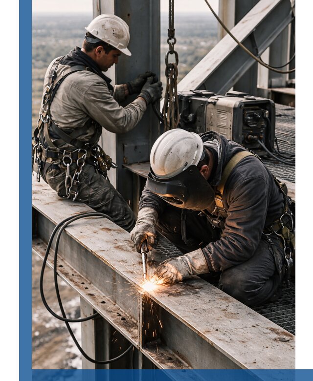 Высотные сварочные работы в Сердобске для промышленных объектов