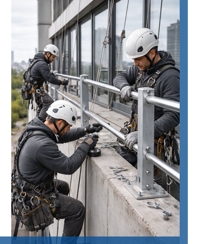 Монтаж ограждений на высоте в Сердобске, от 1213 р. | ВЫСОТНИК-Срд