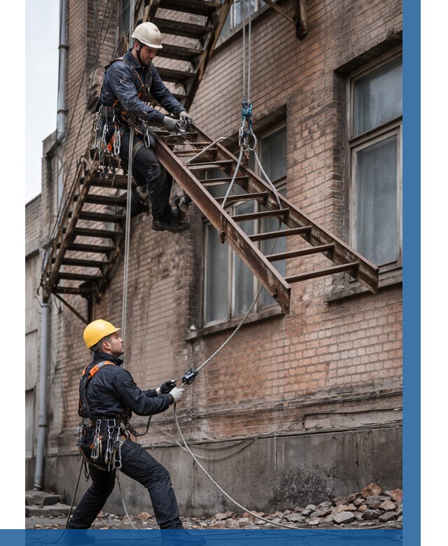 Демонтаж пожарной лестницы в Сердобске от 12133 р. | ВЫСОТНИК-Срд