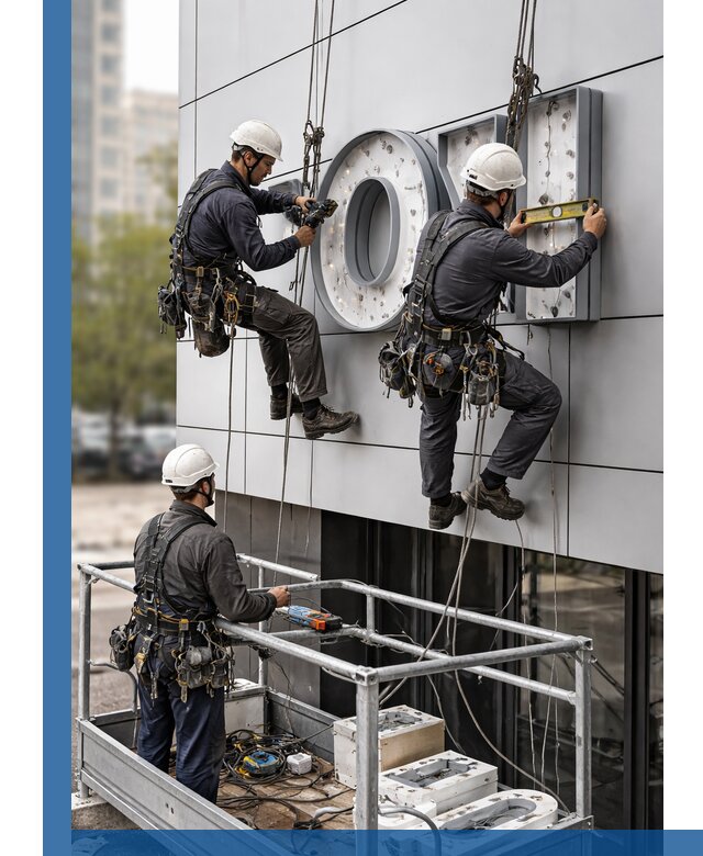Профессиональный монтаж световых букв в Сердобске под ключ