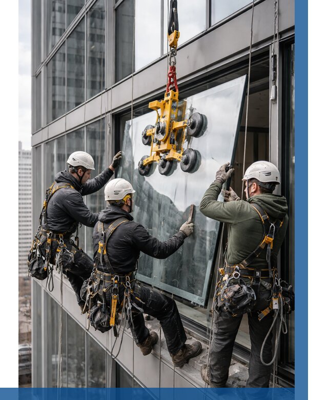 Фасадное остекление зданий под ключ в Сердобске от 10111 р. | ВЫСОТНИК-Срд