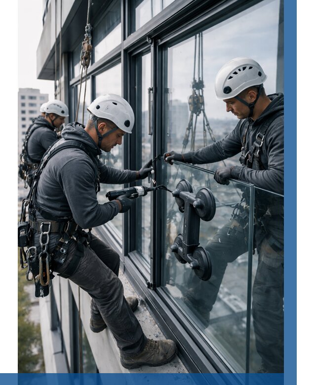 Витражное остекление зданий в Сердобске от 3539 р. | ВЫСОТНИК-Срд