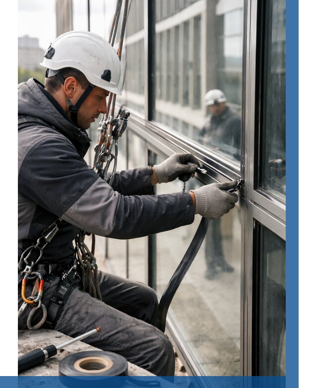 Ремонт витражных конструкций в Сердобске от 3539 р. | ВЫСОТНИК-Срд