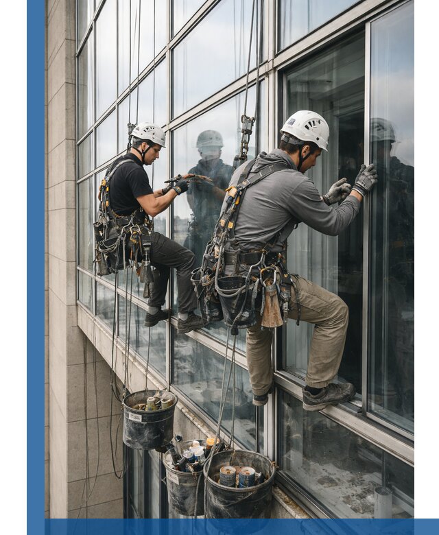 Ремонт витражных конструкций и фасадного остекления в Сердобске