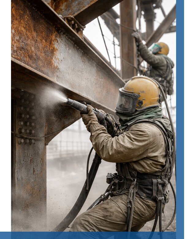 Пескоструйная очистка металлоконструкций в Сердобске по 607 р.  ВЫСОТНИК-Срд