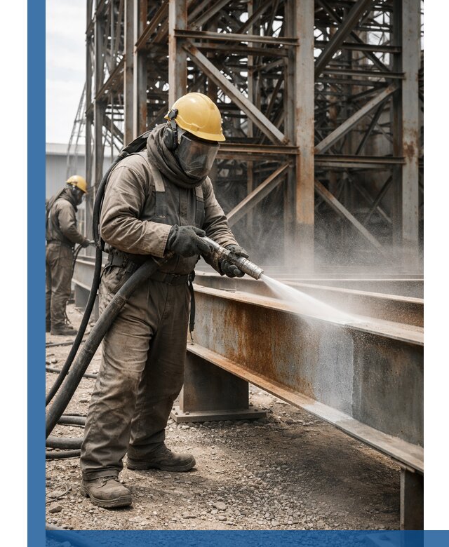 Пескоструйная очистка металлоконструкций в Сердобске промышленная