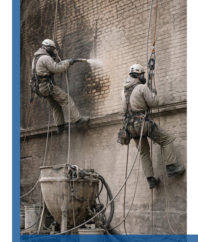 Пескоструйная очистка фасадов в Сердобске профессионально