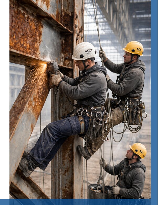 Зачистка металла от ржавчины в Сердобске от 354 р. | ВЫСОТНИК-Срд