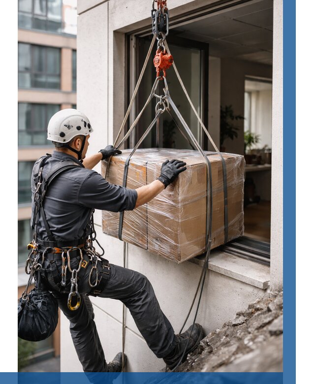 Подъем груза через окно в Сердобске от 4550 р. | ВЫСОТНИК-Срд