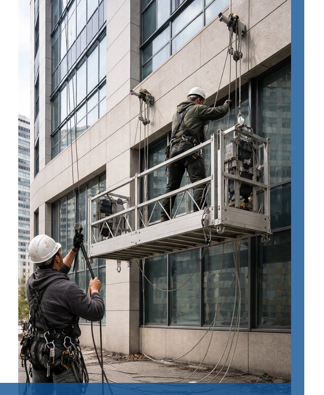 Монтаж и подъем фасадной люльки в Сердобске от 12133 р. | ВЫСОТНИК-Срд
