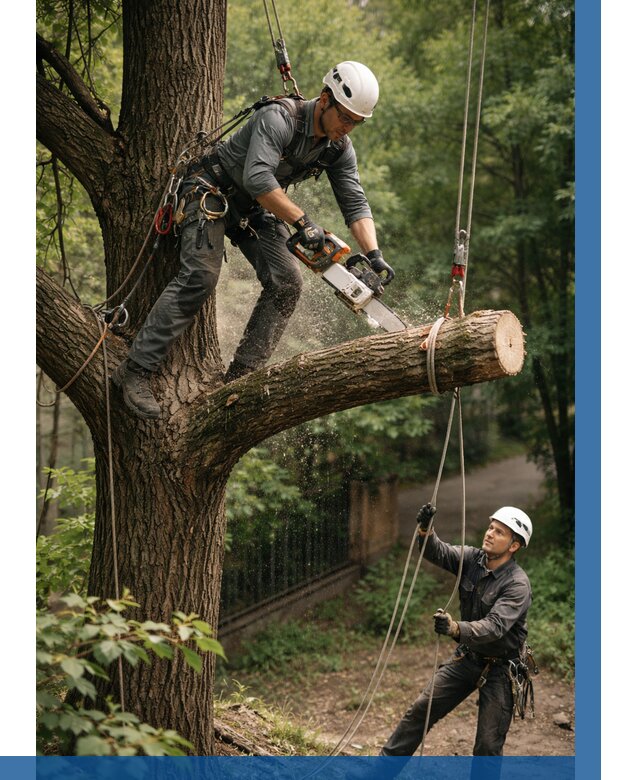 Спил деревьев альпинистами в Сердобске от 8089 р. | ВЫСОТНИК-Срд