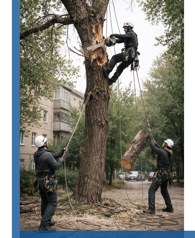 Срочное удаление аварийных деревьев в Сердобске с гарантией безопасности