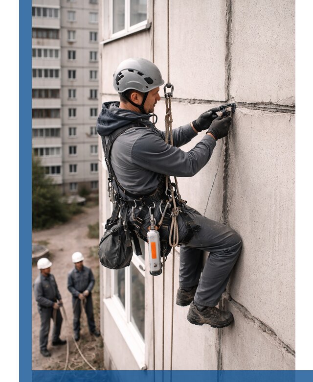 Обследование межпанельных швов и герметизация в Сердобске