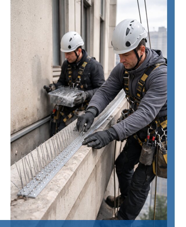 Установка шипов от птиц в Сердобске от 859 р. | ВЫСОТНИК-Срд